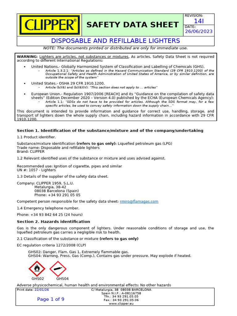 safety-data-sheet-for-lighters-pdf-dangerous-goods-chemistry