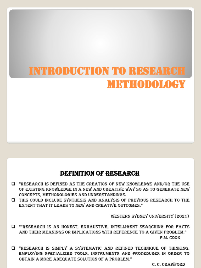 Research Methodology Overview Guide | PDF | Hypothesis | Methodology