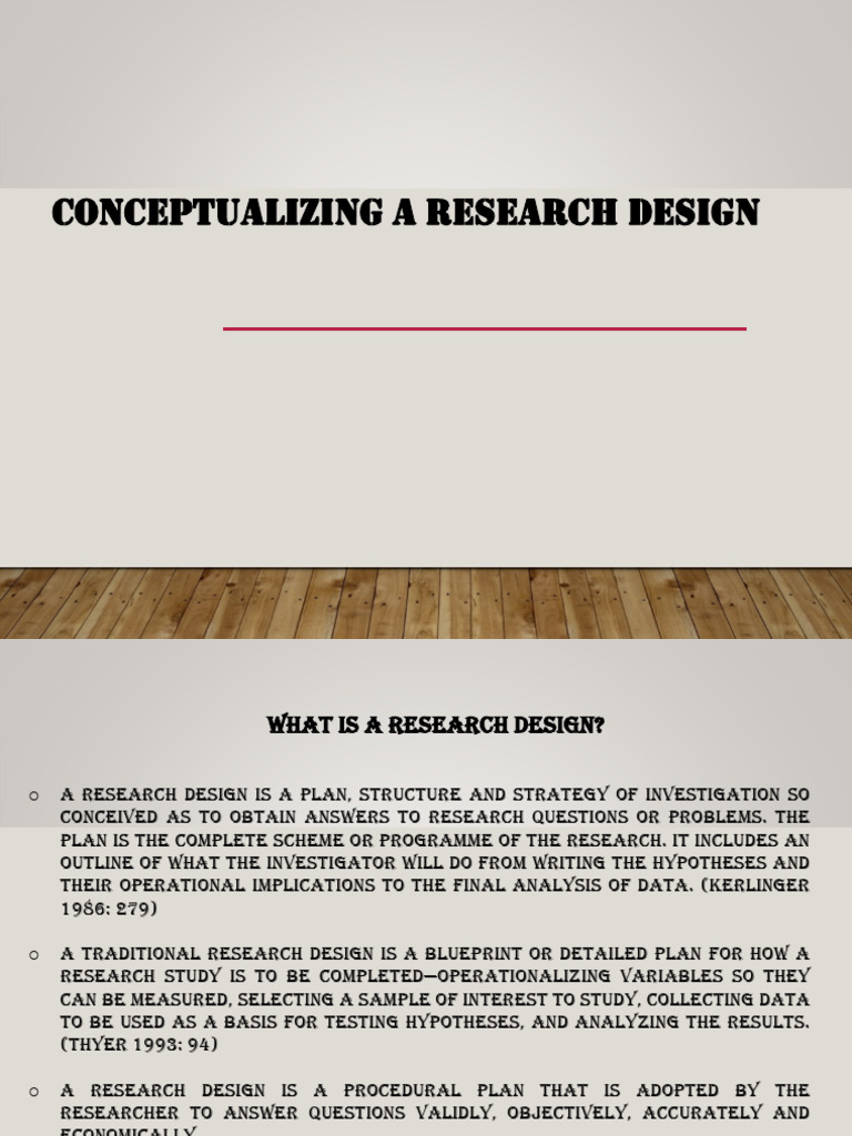 Research Design: Key Concepts & Types | PDF | Hypothesis | Experience