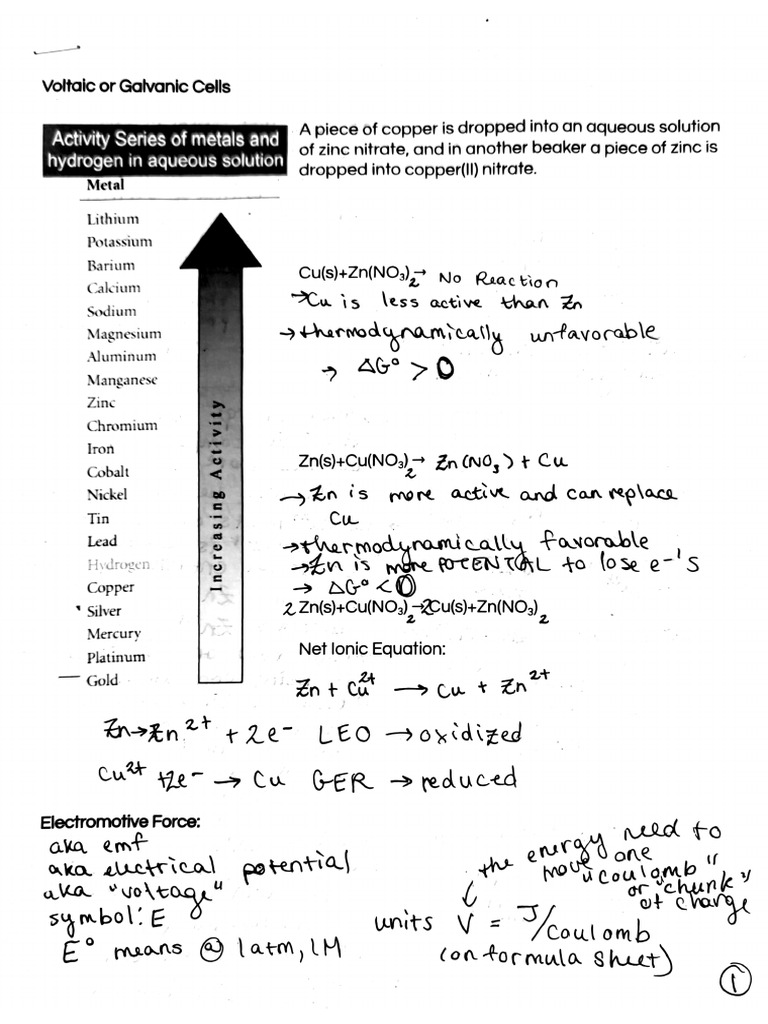 Electrochem Notes | PDF