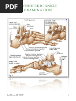 Ankle and Foot OSCE Examination Guide | PDF | Foot | Ankle