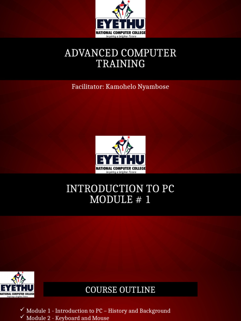 Advanced PC Training Course Overview | PDF | Personal Computers ...