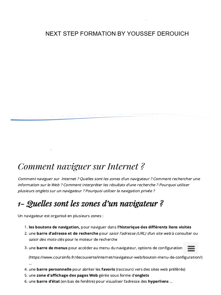 Guide pratique pour naviguer sur Internet | PDF | Internet | Internet ...