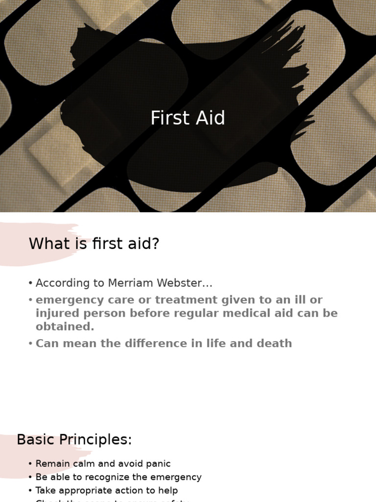 Essential First Aid Guidelines and Kit | PDF