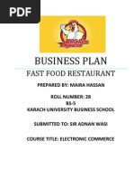 Download Fast Food Restaurant Business Plan by Maira Hassan SN98552491 doc pdf