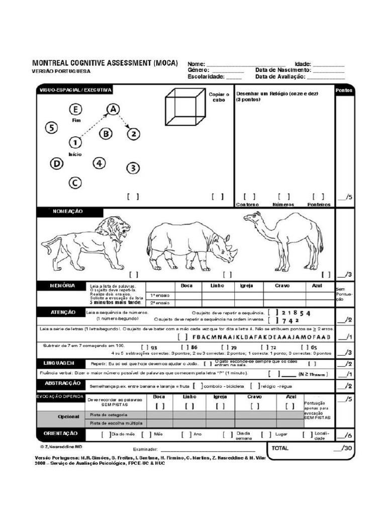MoCa PT | PDF