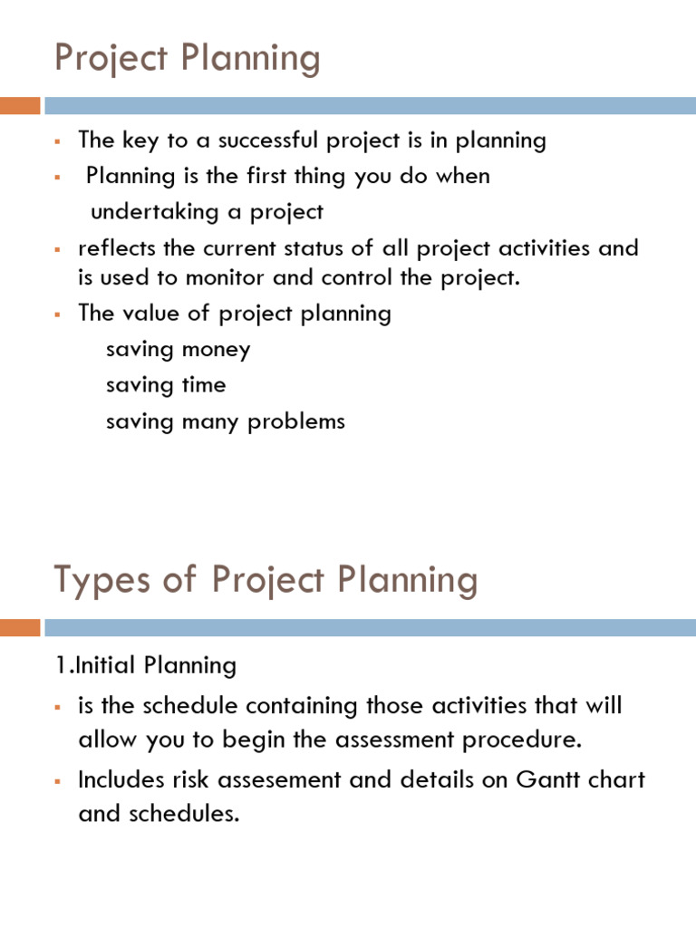 Types of Project Planning | PDF