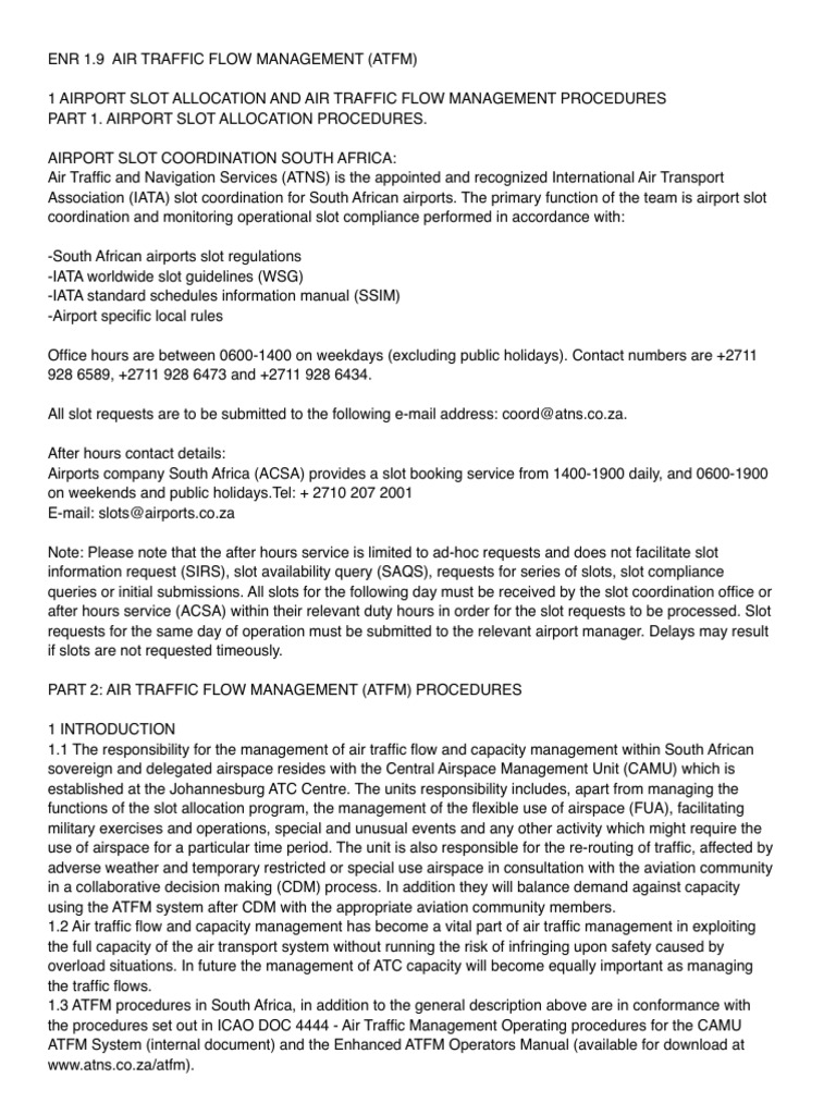CTOT Document | PDF | Air Traffic Control | Aerospace