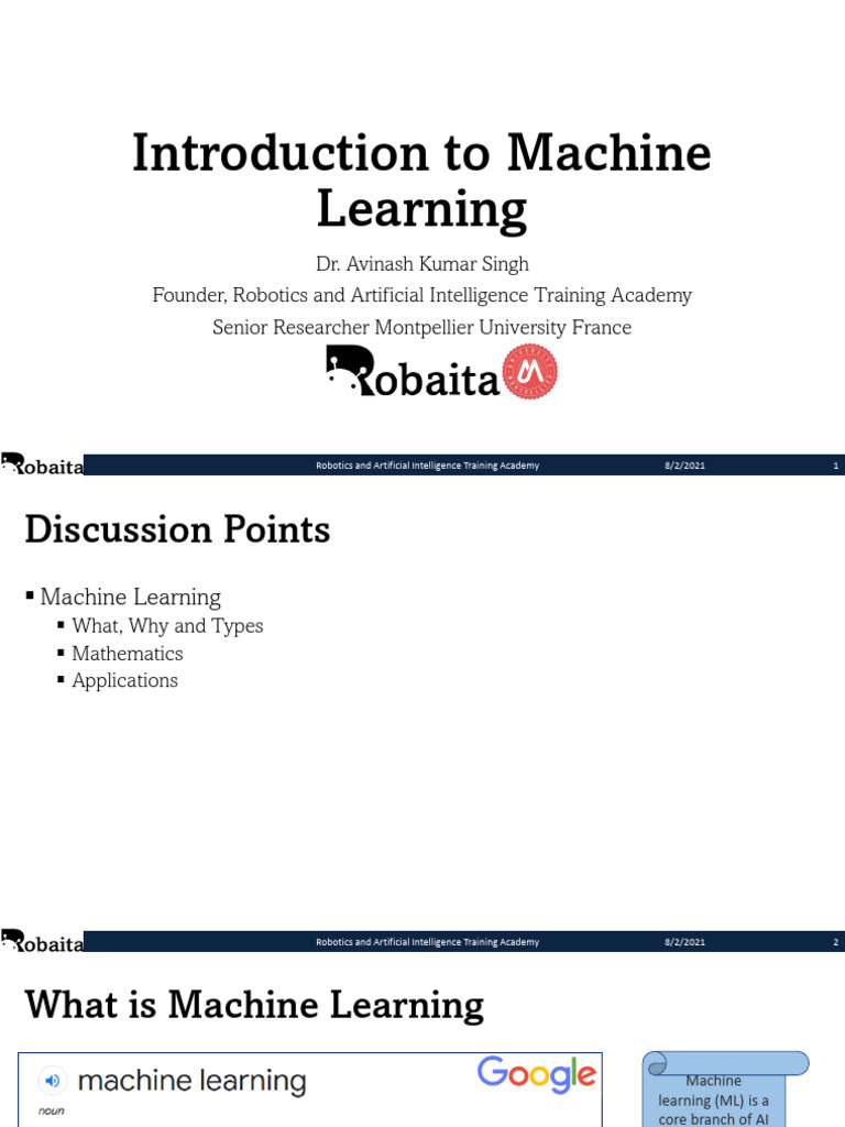 Introduction to Machine Learning Concepts | PDF | Machine Learning ...