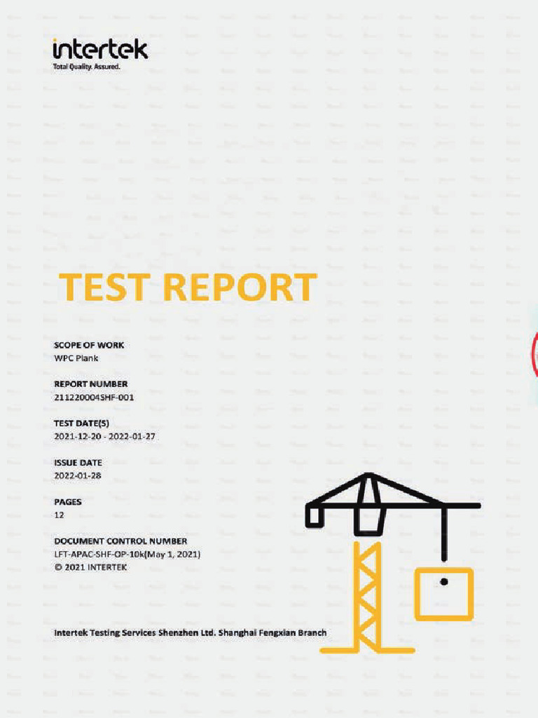 Vertical WPC Test Standard en PDF | PDF