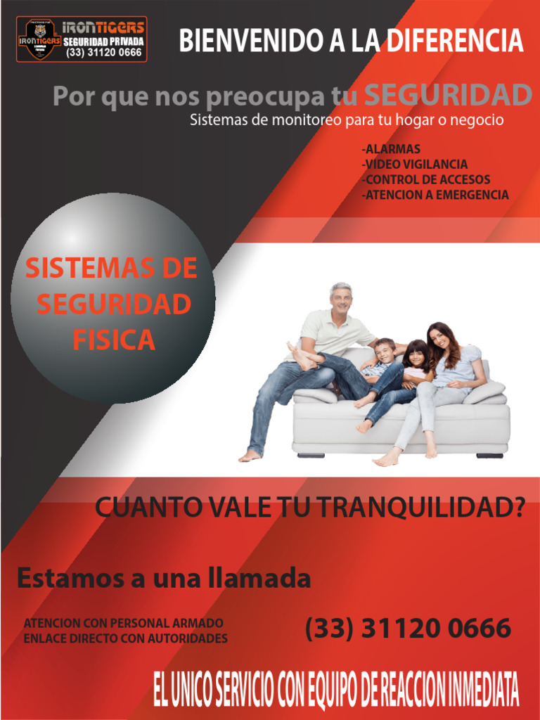 Sistemas de Seguridad 24/7 para Hogar y Negocio | PDF