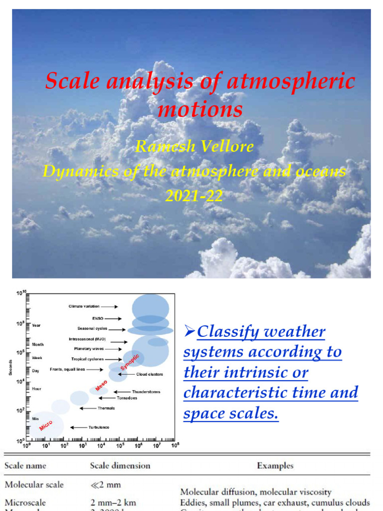 Atmospheric Motion Scale Analysis | PDF | Atmospheric Circulation ...