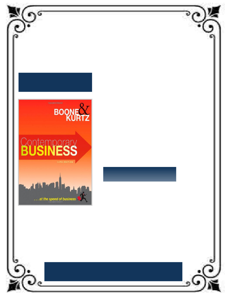 Contemporary Business 14th Edition Louis E. Boone ebook updated digital chapters | PDF ...