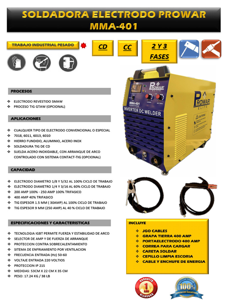 Máquina de Soldadura Industrial Trifásica | PDF