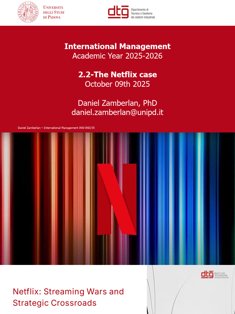 Netflix's Strategic Challenges and Evolution | PDF | Netflix ...