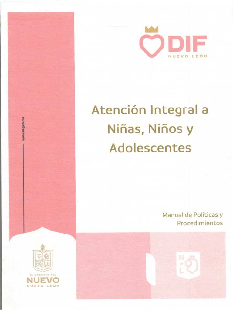 Manual de Atencion Integral A Niñas Niños y Adolescentes | PDF