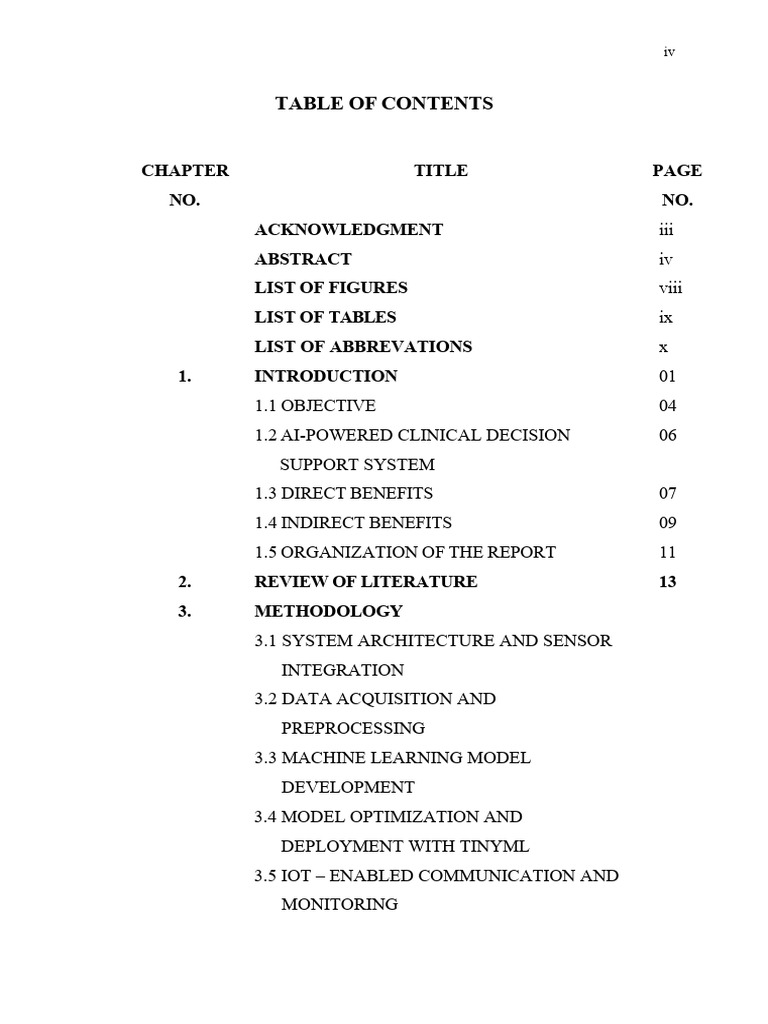 Phase i Report Format[1] New[1][1] Table of Content | PDF | Internet Of ...