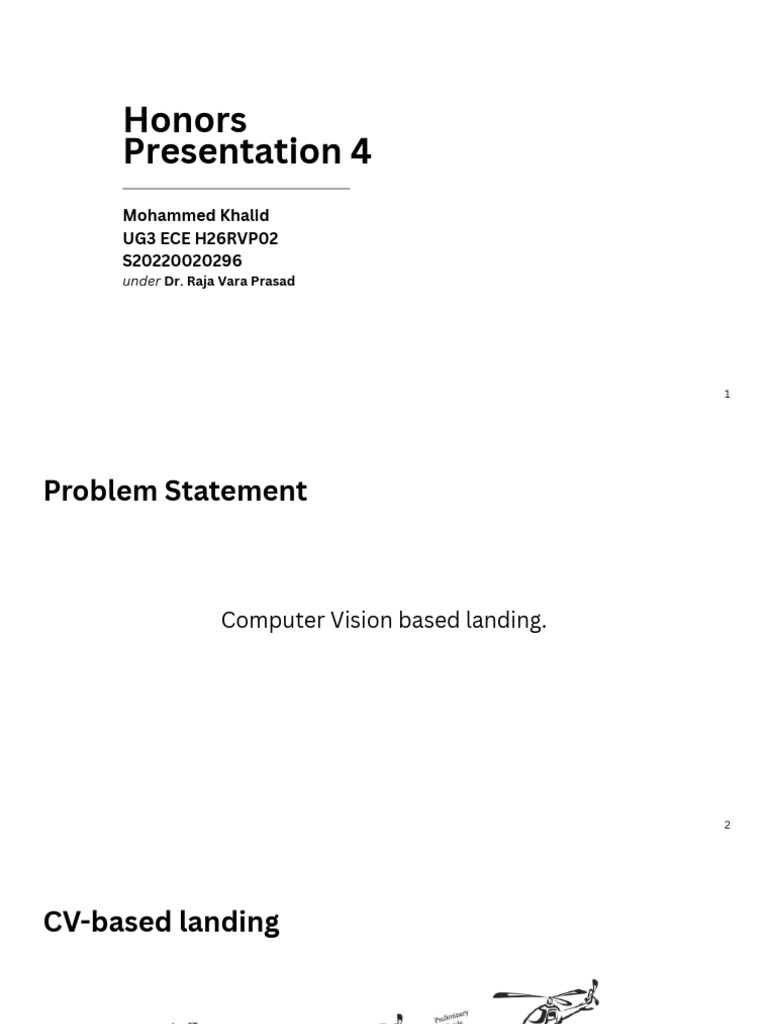 Computer Vision for Drone Landing | PDF | Computing | Computer Engineering