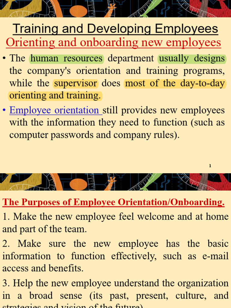 Employee Training and Orientation Guide | PDF | Learning | Behavior ...