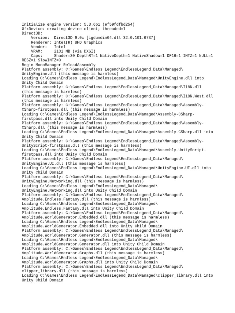 output_log | PDF | Library (Computing) | Shader