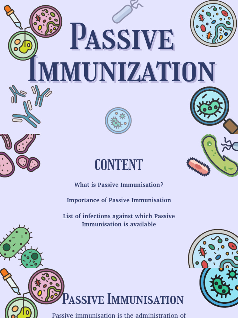 Passive Immunization (1) | PDF | Antibody | Clinical Medicine