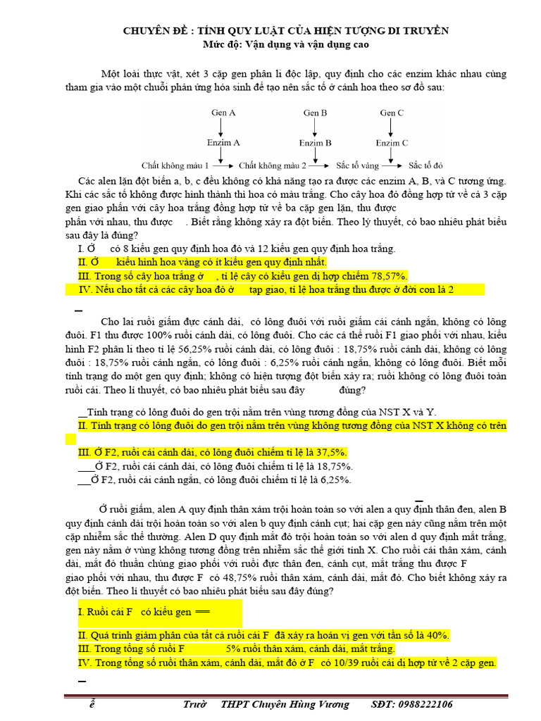 (Lib24.Vn) Quy Luat Di Truyen Van Dung Cao Thay Nguyen Duy Khanh | PDF
