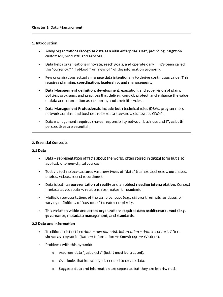 Data Management: Principles & Strategies | PDF | Information Security ...