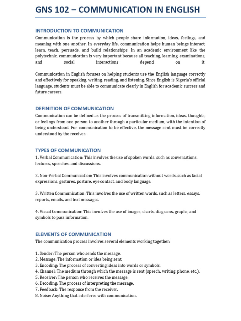 English Communication Skills for Success | PDF | Communication | Learning