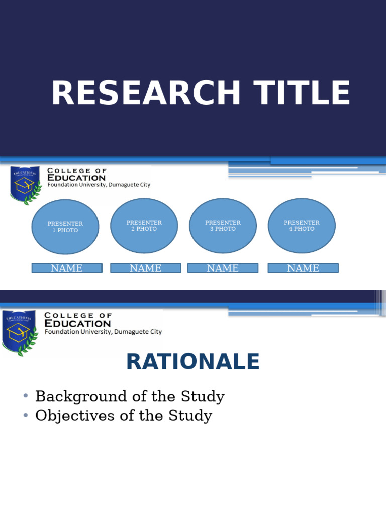 TEMPLATE FOR FINAL ORAL DEFENSE | PDF