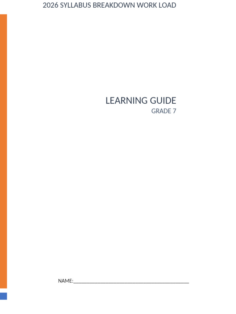 Grade 7 Activity Book 2026 Revised | PDF | Numbers | Mathematics
