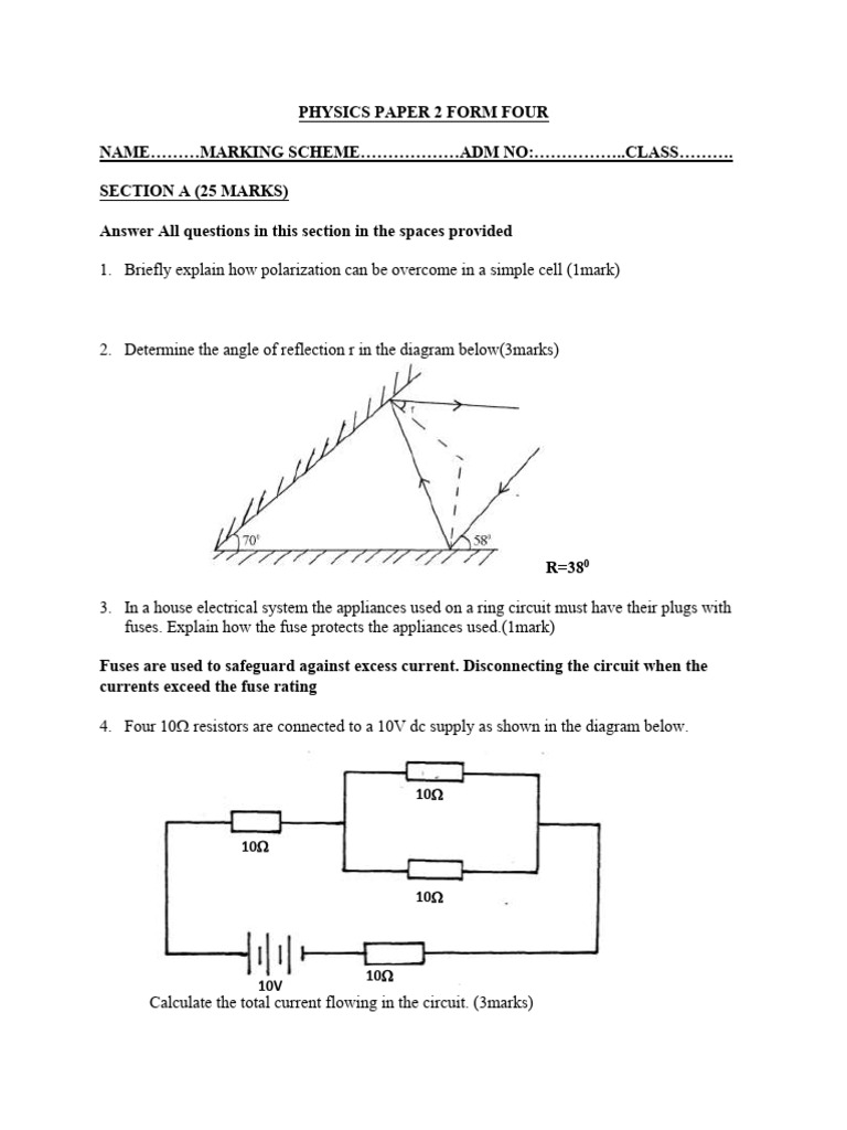 Physics f4 Pp2 Ms | PDF | Electromagnetic Induction | Electromagnetism