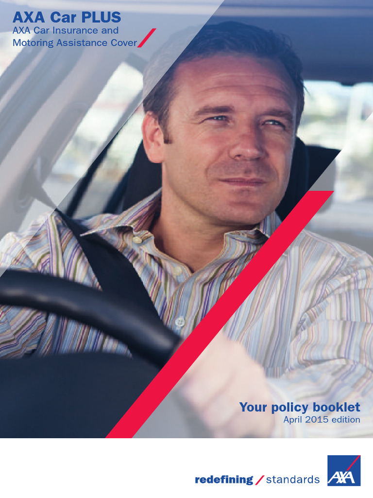 AXA Car PLUS Insurance Policy Guide | PDF | Insurance | Vehicle Insurance
