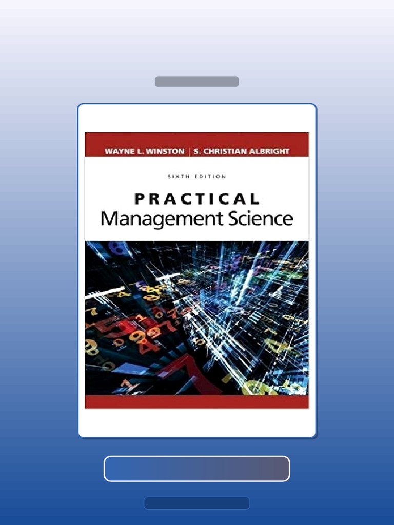 Test Bank for Practical Management Science 6th Edition by Wayne L ...