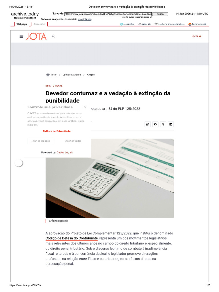 Devedor Contumaz e Punibilidade Penal | PDF | Direito Penal | Justiça