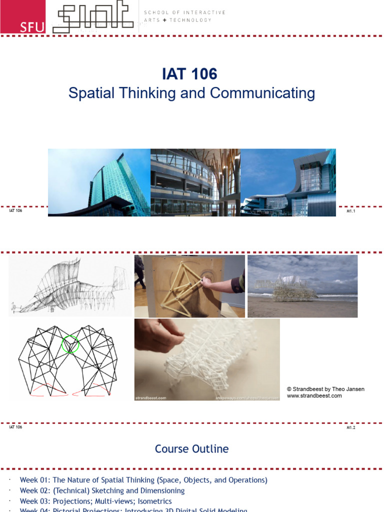 Spatial Thinking Course Outline | PDF | Coordinate System | Geometry