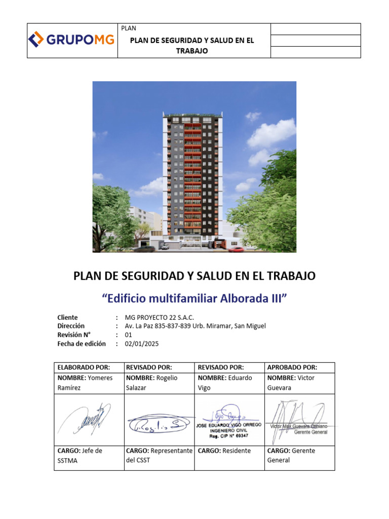 Plan de Seguridad y Salud Laboral 2023 | PDF | Seguridad y salud ...