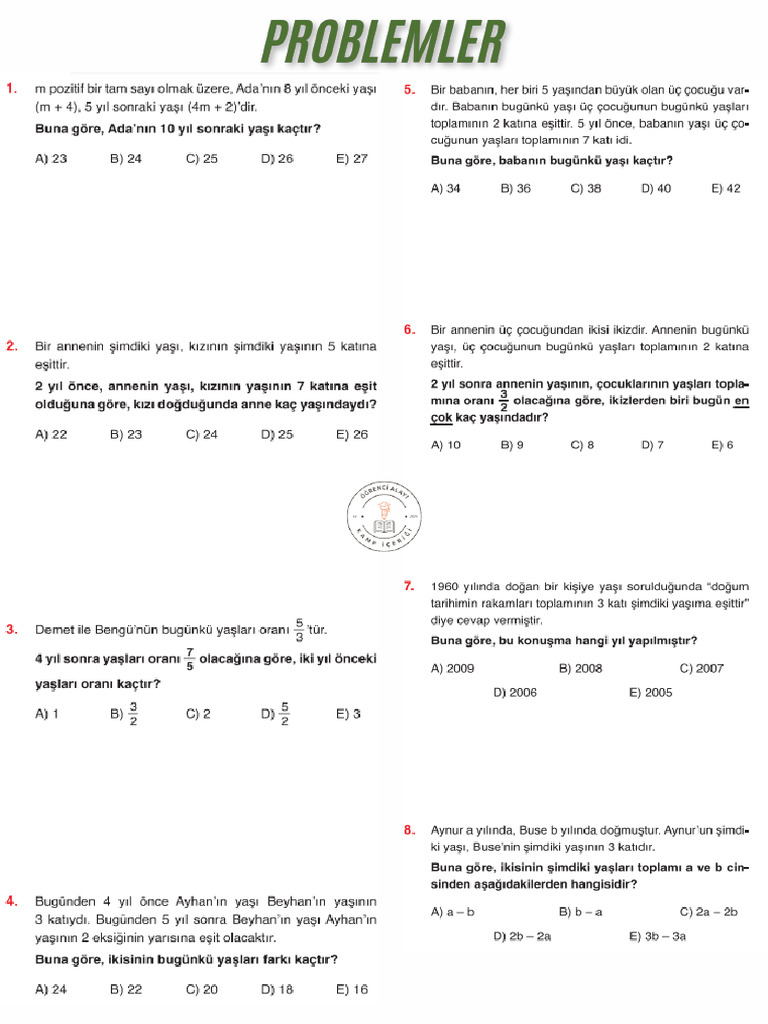 Problem 71 Soru | PDF
