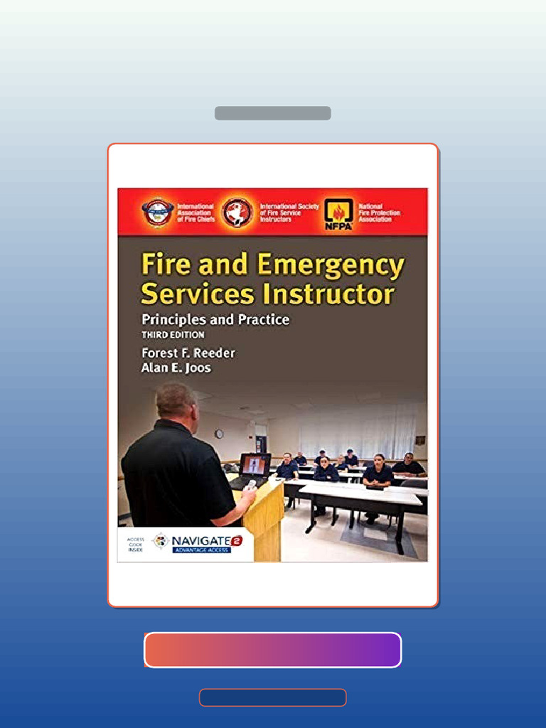 Test Bank for Fire and Emergency Services Instructor Principles and ...