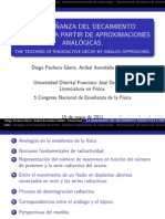 Decaimiento Radiactivo A Partir de Aproximaciones Analogicas