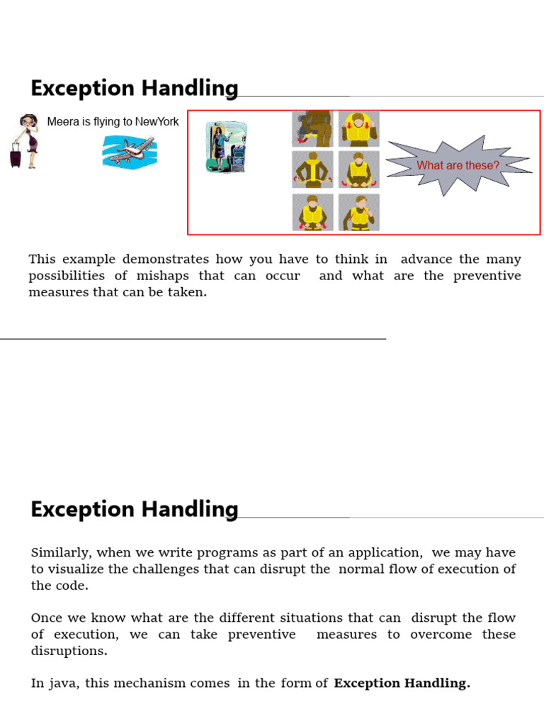Java Exception Handling Explained | PDF | Method (Computer Programming ...