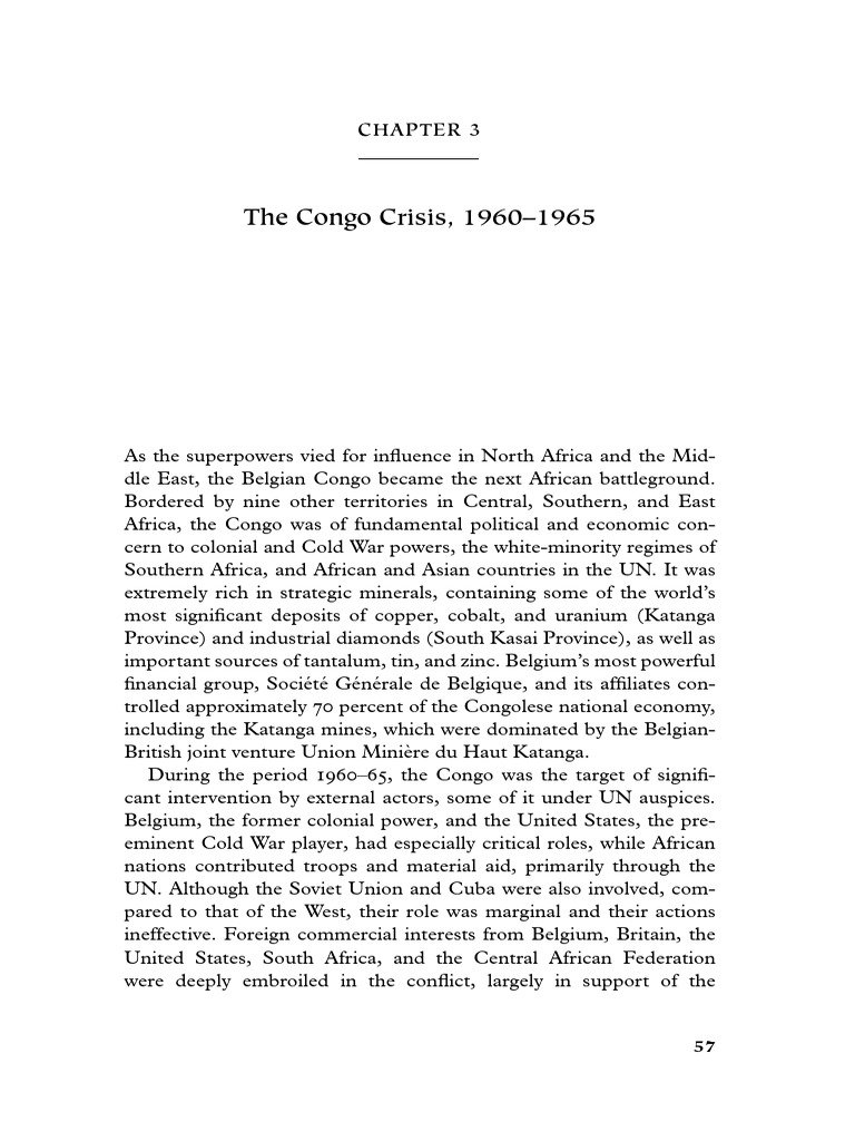 Foreign Intervention in Africa Ch. 3 | PDF | Democratic Republic Of The ...