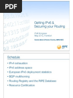 Getting Ipv6 & Securing Your Routing: Ipv6 Kongress May 2012, Frankfurt