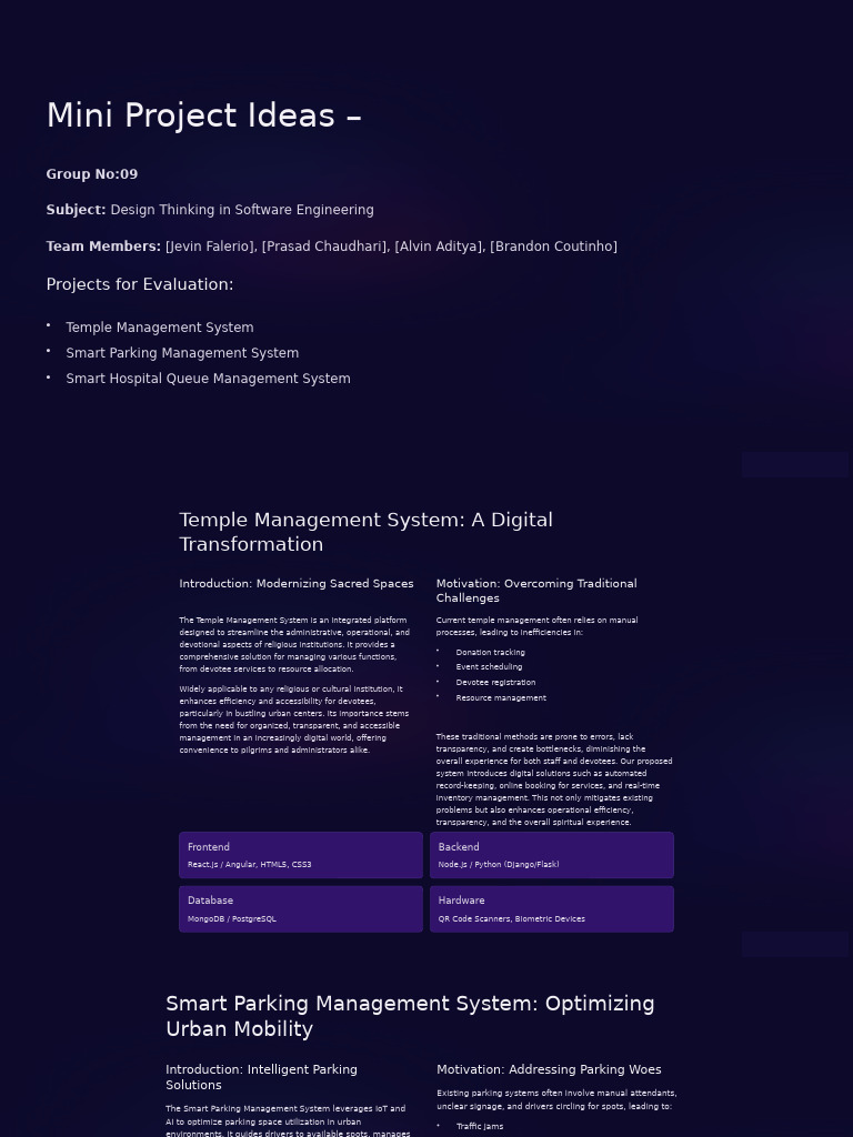 Mini Project Sem 4 | PDF | Parking | Internet Of Things