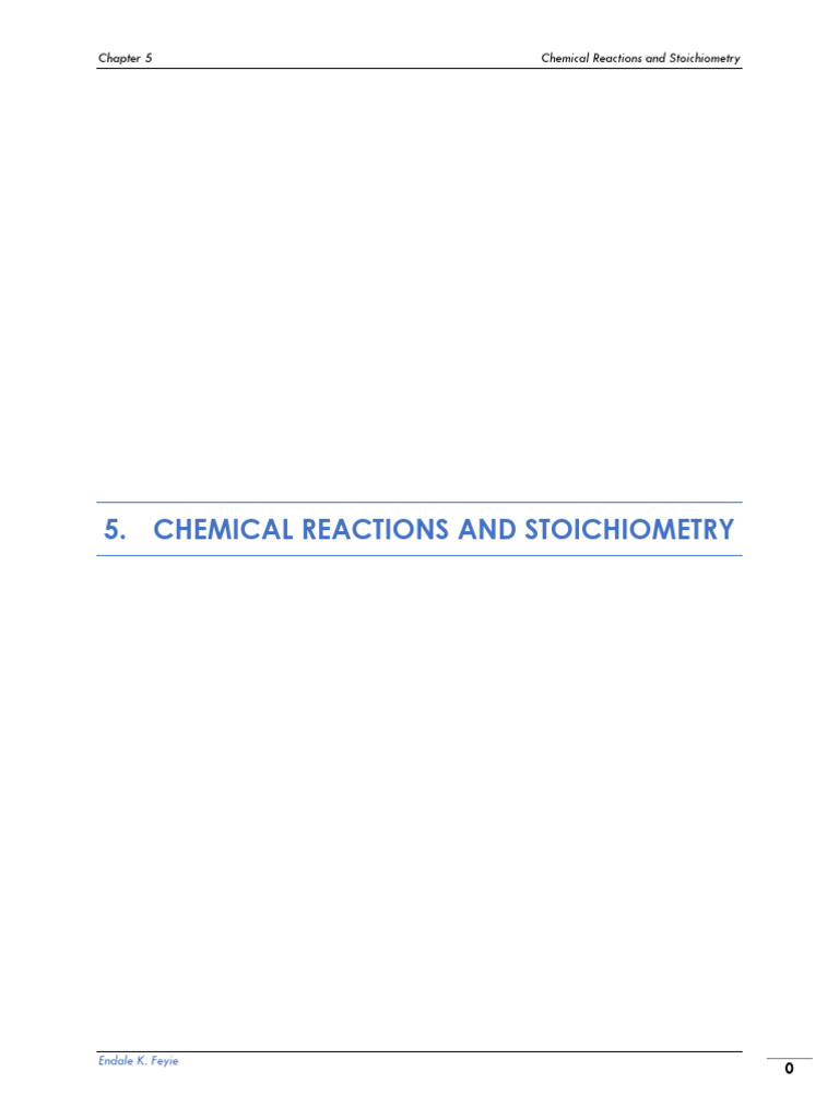 Chemical Reactions and Stoichiometry Guide | PDF | Salt (Chemistry ...