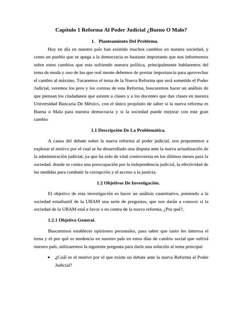Análisis de la Reforma Judicial en México | PDF | Mente