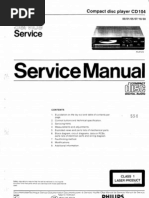 Philips Cd104 Service Manual