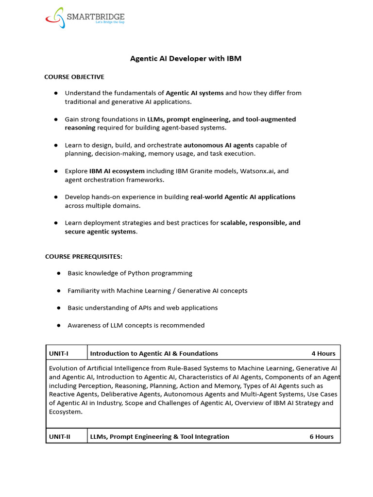 Agentic AI Development with IBM | PDF | Artificial Intelligence ...
