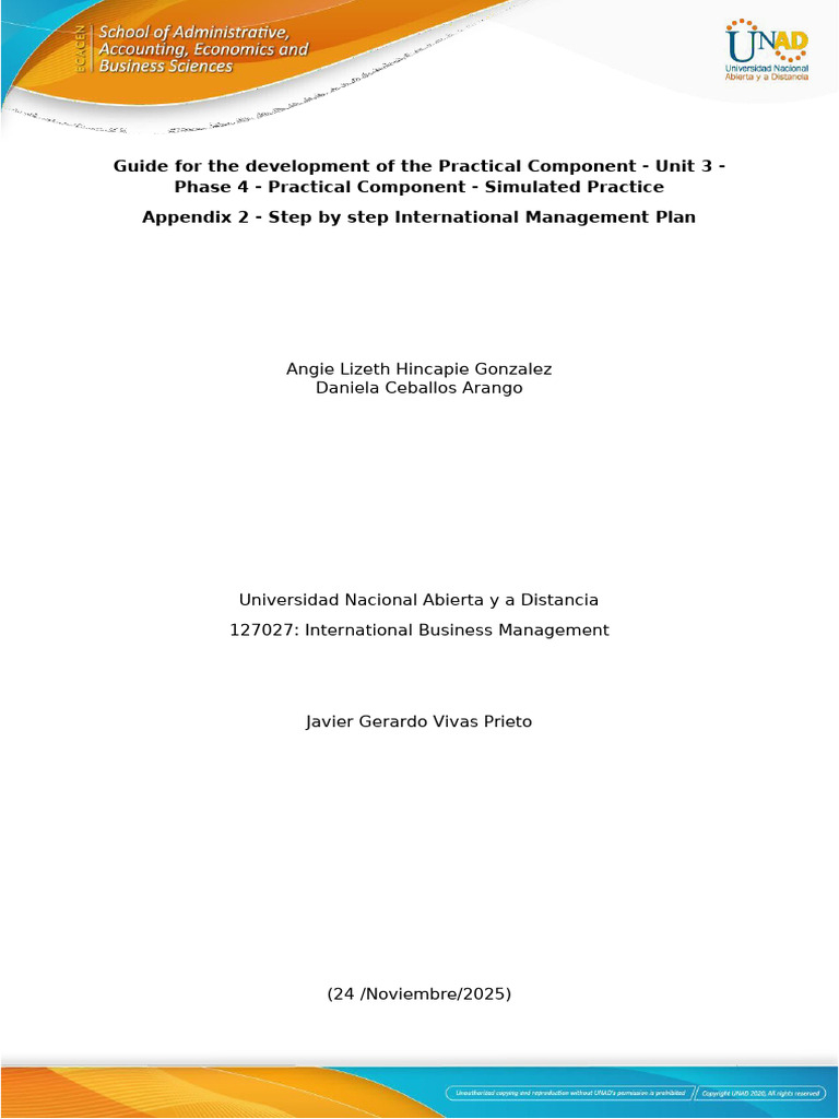 Appendix 2 - Step by step International Management Plan (6) | PDF ...