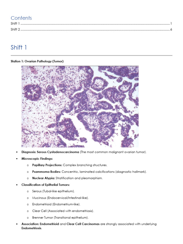 Ovarian Pathology and Gynecology Overview | PDF | Ovarian Cancer ...