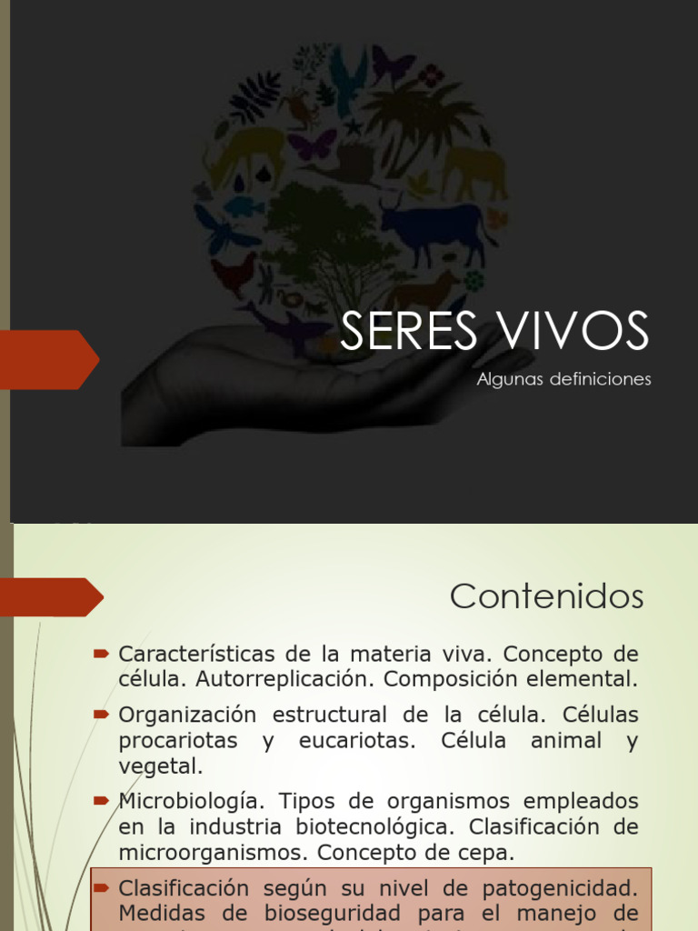 Presentación Modulo II- Seres Vivos | PDF | Organismos | Biología Celular)